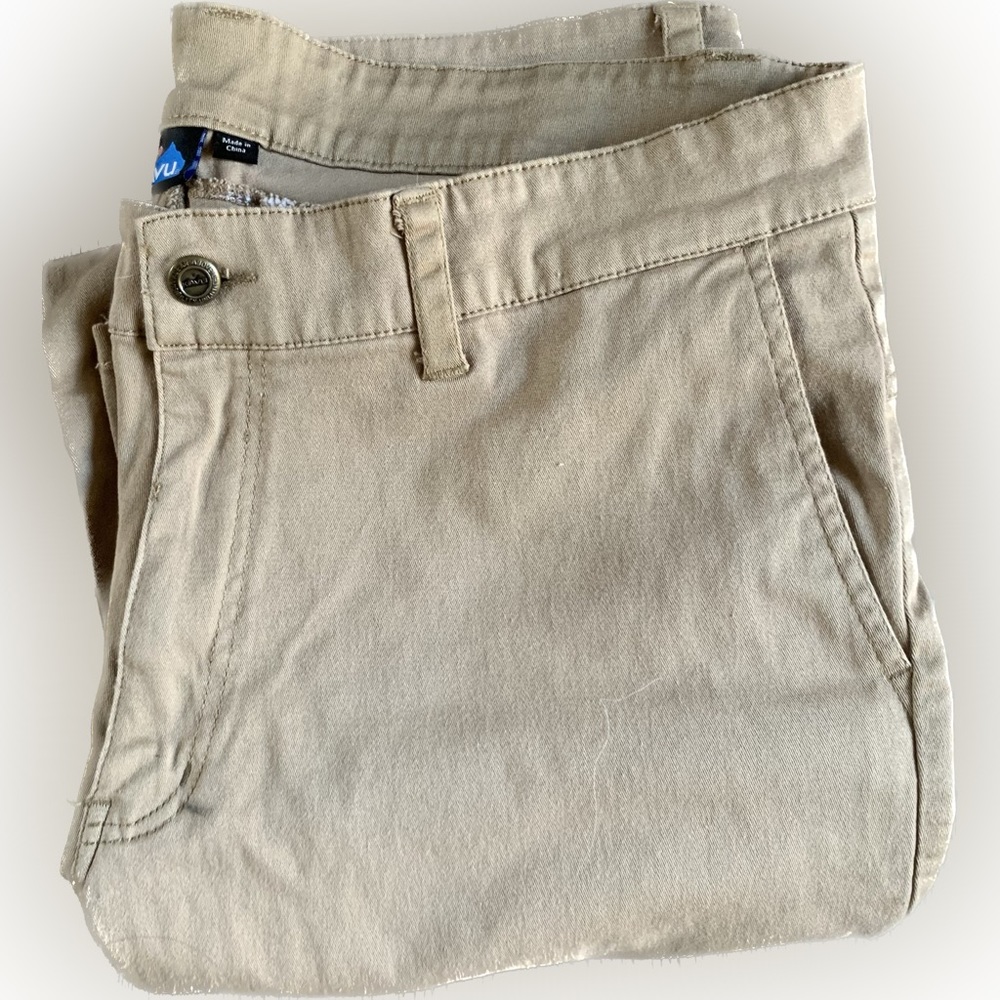 KAVU straight leg khaki pant Sz 38